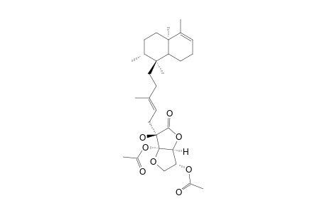 3,5-DI-O-ACETYL-2-C-(CLERODA-3,13-DIEN-15-YL)-BETA-L-XYLO-3-HEXULOFURANOSONIC-ACID-GAMMA-LACTONE