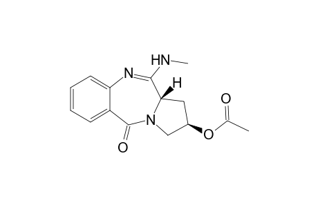 1,2,3,11a-Tetrahydro-2-acetoxy-11-methylamino-5H-pyrrolo[2,1-c][1,4]diazepin-5-one