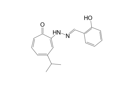 salicylaldehyde, (3-isopropyl-7-oxo-1,3,5-cycloheptatrien-1-yl)hydrazone