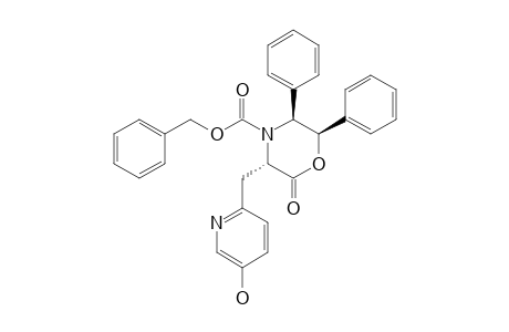 PHENYLMETHYL_[2-(3-ALPHA,5-BETA,6-BETA)]-3-(5-HYDROXY-2-PYRIDINYL)-2-OXO-5,6-DIPHENYL-4-MORPHOLINECARBOXYLATE