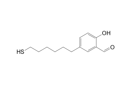 6-(2-Formyl-1-hydroxyphen-4-yl)hexan-1-thiol