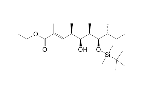 (2E,4R,5S,6R,7R,8R)-(+)-Ethyl 7-tert-Butyldimethylsilyloxy-5-hydroxy-2,4,6,8-tetramethyldec-2-enoate