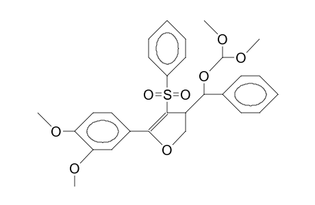 (4R,AS)-2-(3,4-dimethoxy-phenyl)-4-(A-dimethoxymethoxy-benzyl)-3-phenylsulfonyl-4,5-dihydro-furan