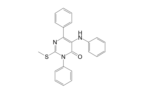 3-Phenyl-5-(N-phenylamino)-2-methylthio-6-phenyl-4(3H)-pyrimidinone
