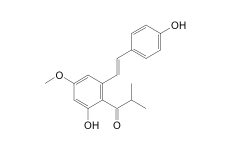 1-[2-hydroxy-6-[(E)-2-(4-hydroxyphenyl)ethenyl]-4-methoxyphenyl]-2-methylpropan-1-one