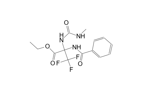 ethyl 2-(benzoylamino)-3,3,3-trifluoro-2-{[(methylamino)carbonyl]amino}propanoate