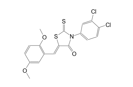 (5Z)-3-(3,4-dichlorophenyl)-5-(2,5-dimethoxybenzylidene)-2-thioxo-1,3-thiazolidin-4-one