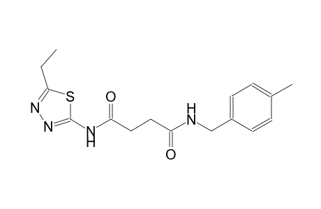 N~1~-(5-ethyl-1,3,4-thiadiazol-2-yl)-N~4~-(4-methylbenzyl)succinamide