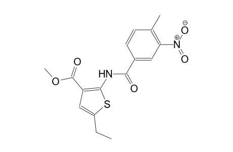 methyl 5-ethyl-2-[(4-methyl-3-nitrobenzoyl)amino]-3-thiophenecarboxylate