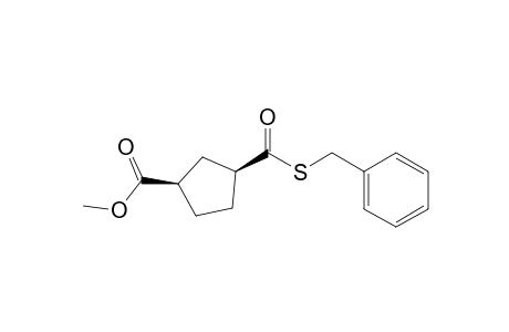 (1R,3S)-Methyl-3-[(benzylthio)carbonyl]cyclopentanecarboxylate
