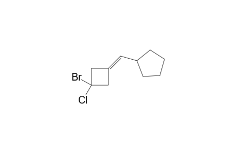 1-Bromo-1-chloro-3-(cyclopentylidene)cyclubutane