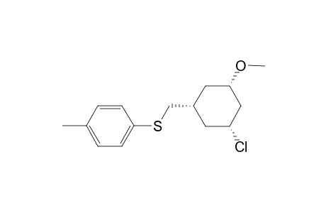 1-CHLORO-3-METHOXY-5-(PARA-TOLYLTHIOMETHYL)-CYCLOHEXANE