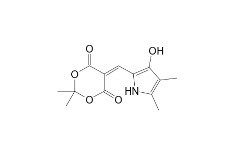 5-[(3-Hydroxy-4,5-dimethylpyrrol-2-yl)methylene]-2,2-dimethyl-1,3-dioxane-4,6-dione