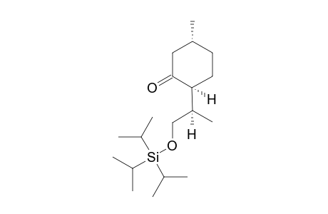 (2S,5R)-5-methyl-2-[(2R)-1-tri(propan-2-yl)silyloxypropan-2-yl]-1-cyclohexanone