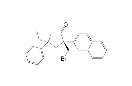 (2R,4R)-2-(bromomethyl)-4-ethyl-2-(naphthalen-2-yl)-4-phenylcyclopentan-1-one