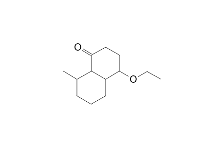 1(2H)-Naphthalenone, 4-ethoxyoctahydro-8-methyl-