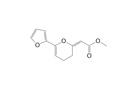 Methyl {2-[(E)-6'-furan-2'-yl-3',4'-dihydropyran-2'-ylidene]acetate