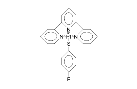 (4-Fluoro-thiophenolato)-(2,2':6',2'-terpyridine)-platinum(ii) cation