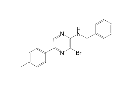 N-Benzyl-N-[3-bromo-5-(4-methylphenyl)pyrazin-2-yl]amine