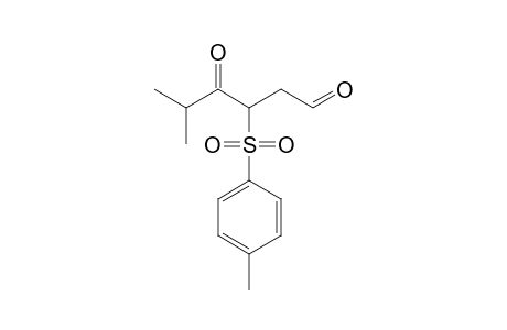 5-Methyl-4-oxo-3-tosylhexanal