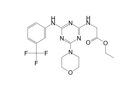 acetic acid, [[4-(4-morpholinyl)-6-[[3-(trifluoromethyl)phenyl]amino]-1,3,5-triazin-2-yl]amino]-, ethyl ester