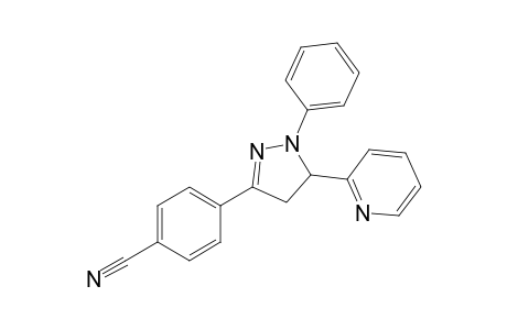 4-(2-phenyl-3-pyridin-2-yl-3,4-dihydropyrazol-5-yl)benzenecarbonitrile