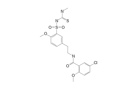 5-chloro-2-methoxy-N-[2-[4-methoxy-3-(methylthiocarbamoylsulfamoyl)phenyl]ethyl]benzamide