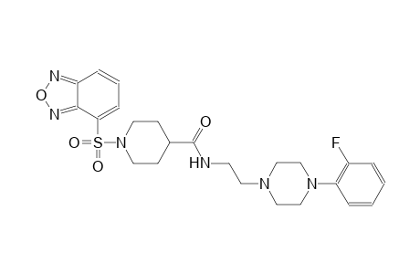 1-(2,1,3-benzoxadiazol-4-ylsulfonyl)-N-{2-[4-(2-fluorophenyl)-1-piperazinyl]ethyl}-4-piperidinecarboxamide
