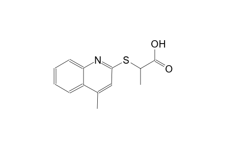 2-[(4-methyl-2-quinolinyl)sulfanyl]propanoic acid