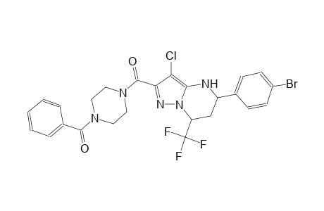 2-[(4-benzoyl-1-piperazinyl)carbonyl]-5-(4-bromophenyl)-3-chloro-7-(trifluoromethyl)-4,5,6,7-tetrahydropyrazolo[1,5-a]pyrimidine