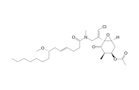 4-Tetradecenamide, N-((2Z)-2-((1S,3R,4R,6S)-4-(acetyloxy)-3-methyl-2-oxo-7-oxabicyclo(4.1.0)hept-1-yl)-3-chloro-2-propenyl)-7-methoxy-N-methyl-, (4E,7S)-