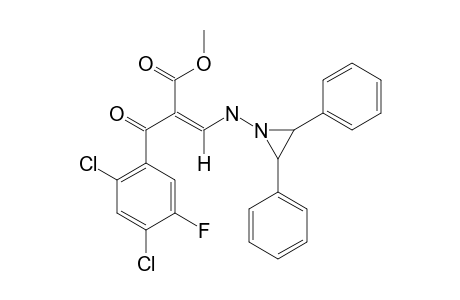(E)-METHYL-2-(2,4-DICHLORO-5-FLUOROBENZOYL)-3-[(2,3-TRANS-DIPHENYLAZIRIDIN-1-YL)-AMINO]-ACRYLATE