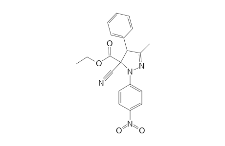 5-CYANO-5-ETHOXYCARBONYL-3-METHYL-1-PARA-NITROPHENYL-4-PHENYL-2-PYRAZOLINE