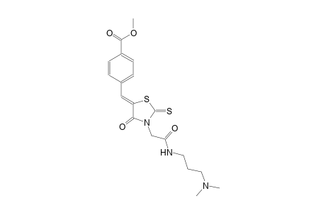 benzoic acid, 4-[(Z)-[3-[2-[[3-(dimethylamino)propyl]amino]-2-oxoethyl]-4-oxo-2-thioxo-5-thiazolidinylidene]methyl]-, methyl ester