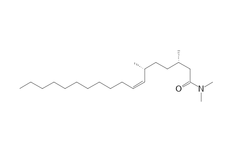 (3S*,6R*)-3,6-dimethyl-7-octadecenoic acid, dimethyl amide