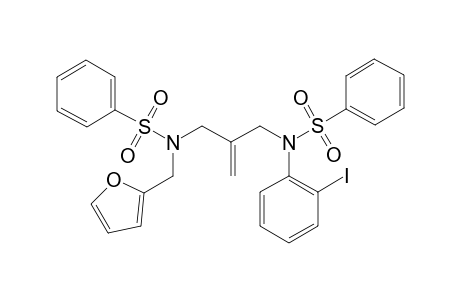 N-(furan-2-ylmethyl)-N-[2-[[(2-iodanylphenyl)-(phenylsulfonyl)amino]methyl]prop-2-enyl]benzenesulfonamide