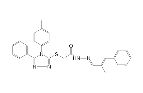 acetic acid, [[4-(4-methylphenyl)-5-phenyl-4H-1,2,4-triazol-3-yl]thio]-, 2-[(E,2E)-2-methyl-3-phenyl-2-propenylidene]hydrazide