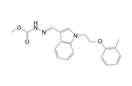 methyl (2E)-2-({1-[2-(2-methylphenoxy)ethyl]-1H-indol-3-yl}methylene)hydrazinecarboxylate