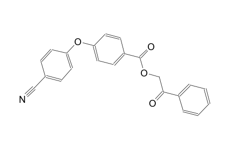 benzoic acid, 4-(4-cyanophenoxy)-, 2-oxo-2-phenylethyl ester