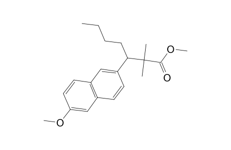 2-Naphthalenepropanoic acid, .beta.-butyl-6-methoxy-.alpha.,.alpha.-dimethyl-, methyl ester