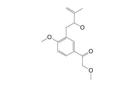 2,4'-DIMETHOXY-3'-(2-HYDROXY-3-METHYL-3-BUTENYL)-ACETOPHENONE