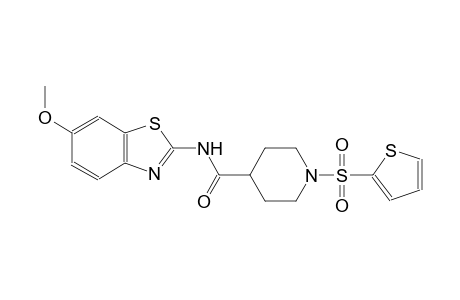 N-(6-methoxy-1,3-benzothiazol-2-yl)-1-(2-thienylsulfonyl)-4-piperidinecarboxamide