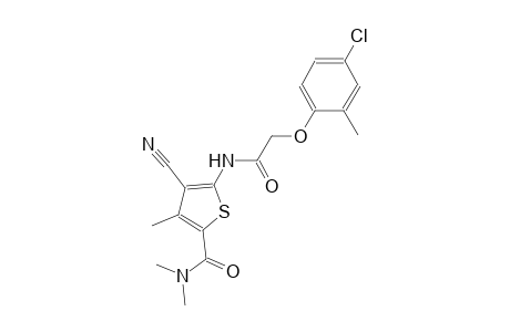 5-{[(4-chloro-2-methylphenoxy)acetyl]amino}-4-cyano-N,N,3-trimethyl-2-thiophenecarboxamide