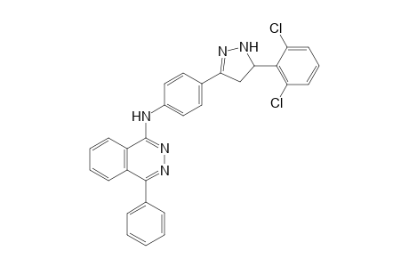 (R,S)-N-{4-[3-(2,6-Dichlorophenyl)-4,5-dihydro-1H-pyrazol-5-yl]phenyl}-4-phenylphthalazin-1-amine