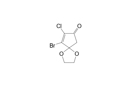 6-BrOMO-7-CHLORO-1,4-DIOXASPIRO-[4.4]-NON-6-EN-8-ONE