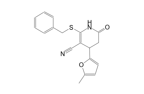 3-pyridinecarbonitrile, 1,4,5,6-tetrahydro-4-(5-methyl-2-furanyl)-6-oxo-2-[(phenylmethyl)thio]-