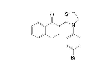 2-(3-(4-bromophenyl)thiazolidin-2-ylidene)-3,4-dihydronaphthalen-1(2H)-one