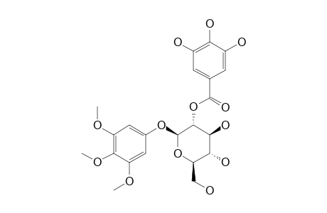 1-O-3',4',5'-TRIMETHOXYPHENYL-(2-O-GALLOYL)-BETA-D-GLUCOPYRANOSIDE
