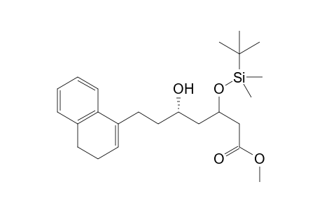 Methyl (5S)-3-[(t-butyldimethylsilyl)oxy]-5-hydroxy-7-(3',4'-dihydro-1'-naphthyl)heptanoate