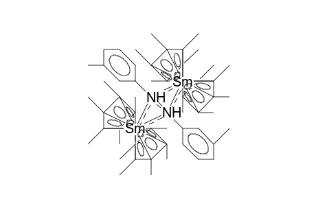 Bis[bis(/.eta.-5/-pentamethyl-cyclopentadienyl) samarium] (3,3'-dimethyl-azobenzene) complex